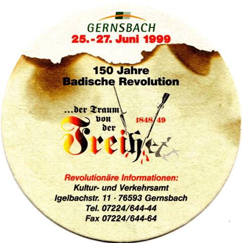 gernsbach ra-bw gerns div 3b (rund215-150 jahre badische revolution) 